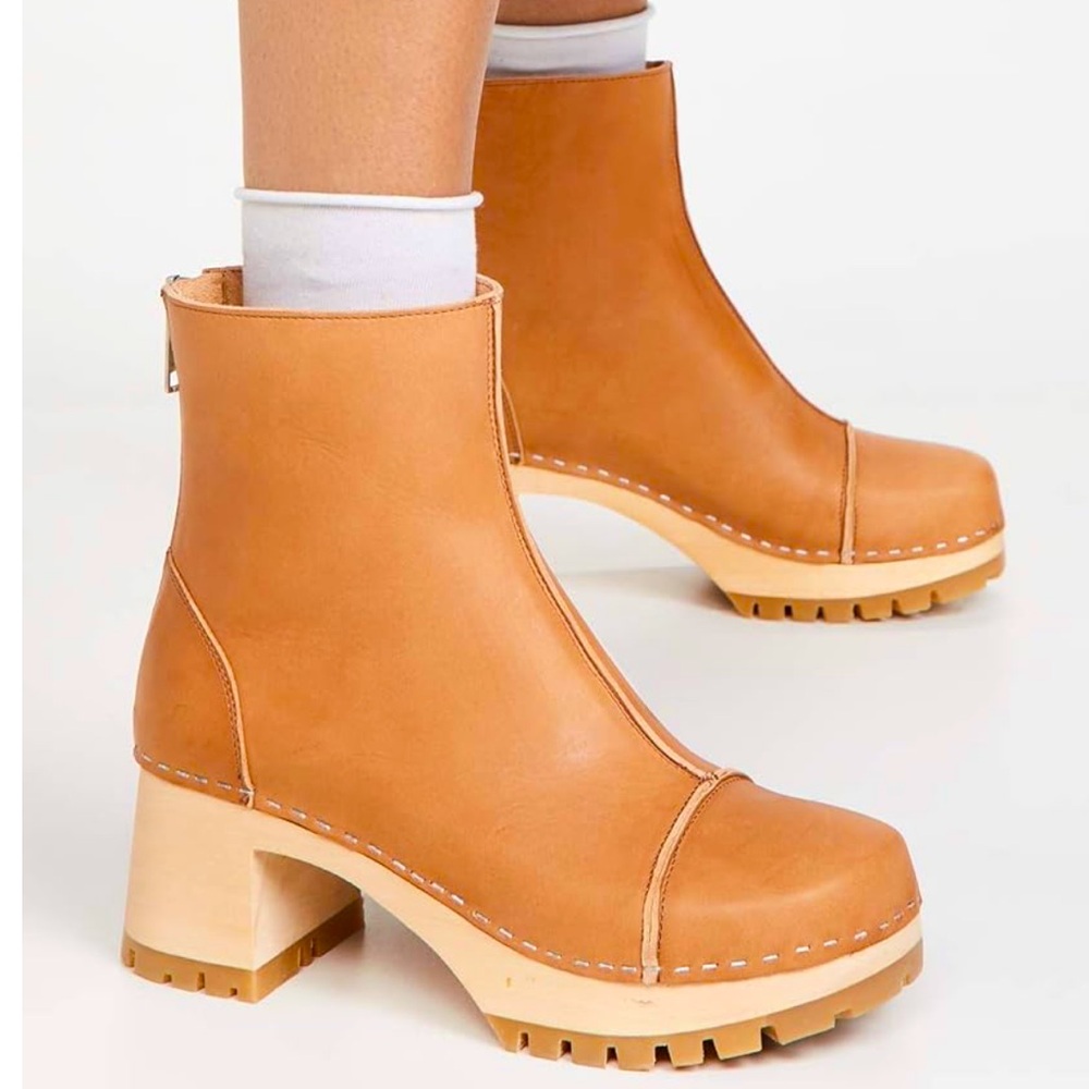 NIB SWEDISH HASBEENS Stitchy Boot UK4 EU37 US7 $300